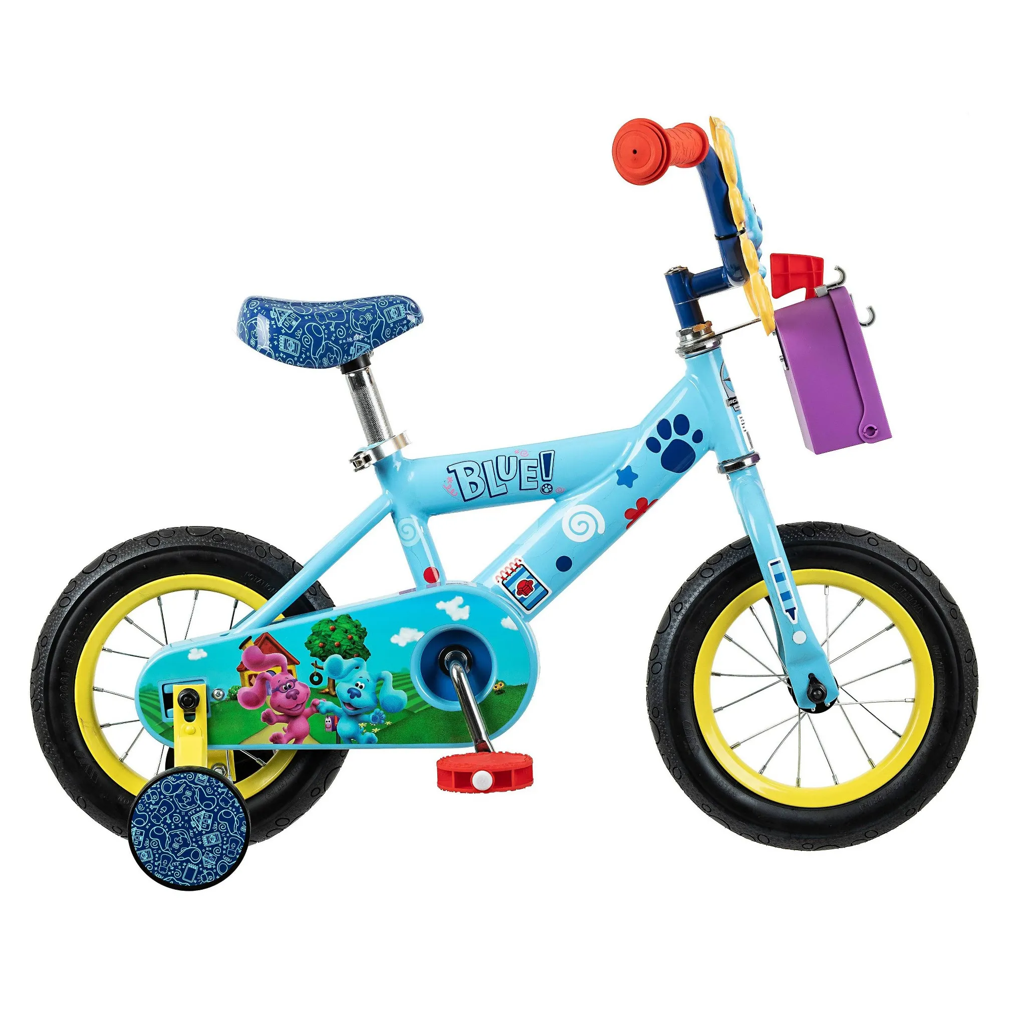 Blue's Clues & You! Kids Bike w/ Removable Training Wheels - Blue
