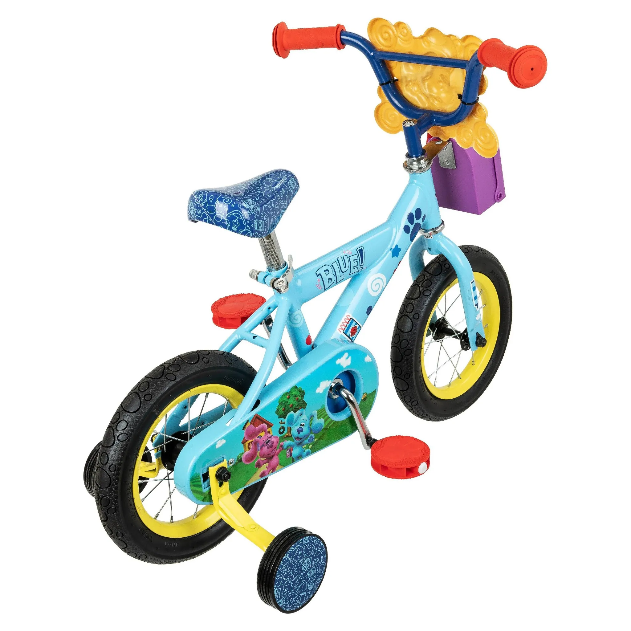 Blue's Clues & You! Kids Bike w/ Removable Training Wheels - Blue - Image 3